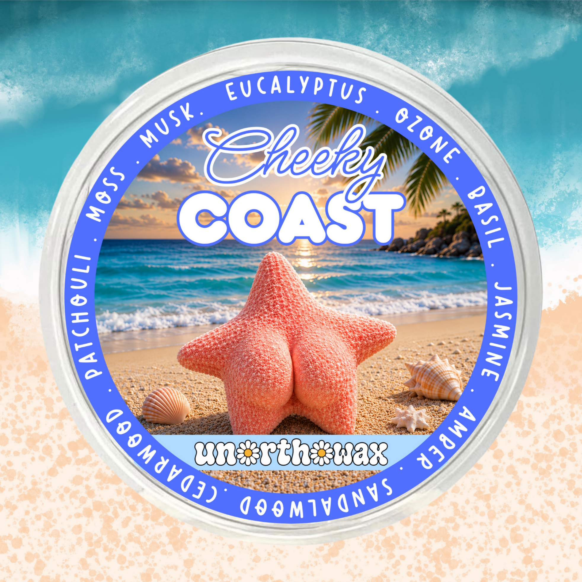 Cheeky Coast (Marine Garden) 50g Segment Pot Wax Melt