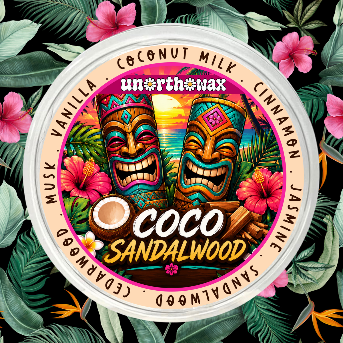 Coco Sandalwood 50g Segment Pot Wax Melt