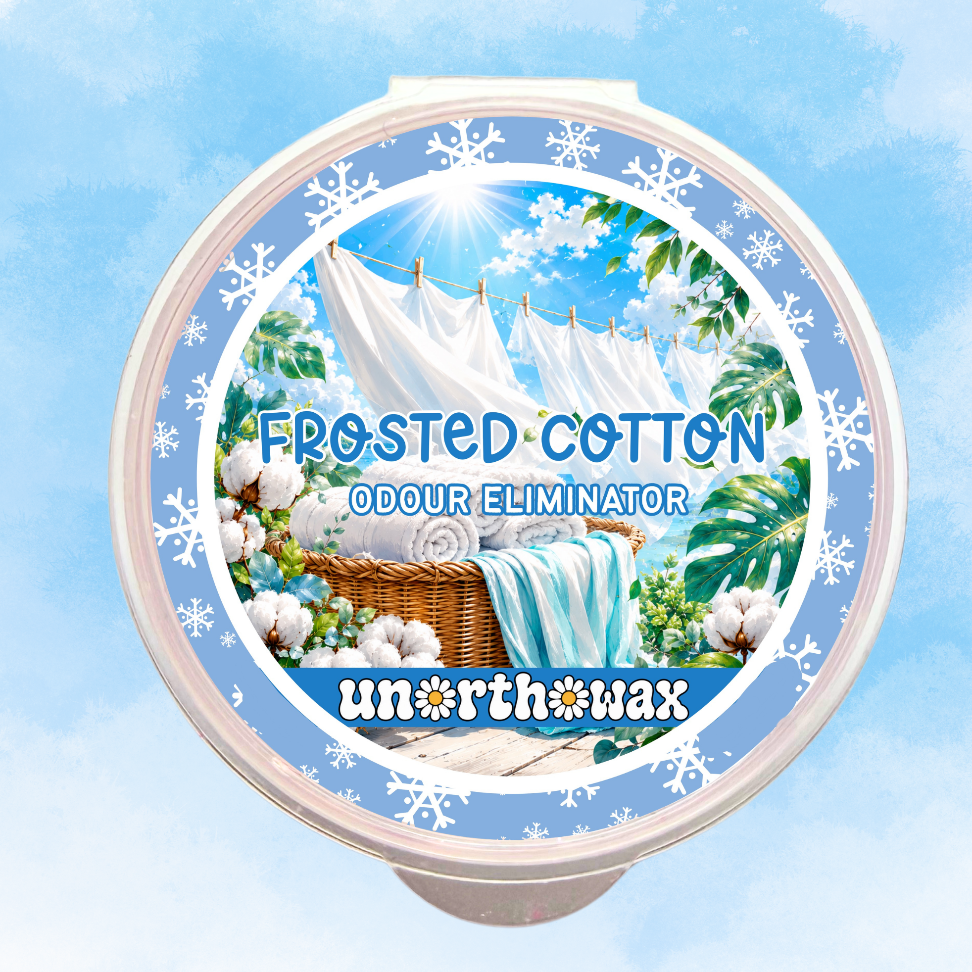 Frosted Cotton (Odour Eliminator) 1oz (20g) Shot Pot Wax Melt