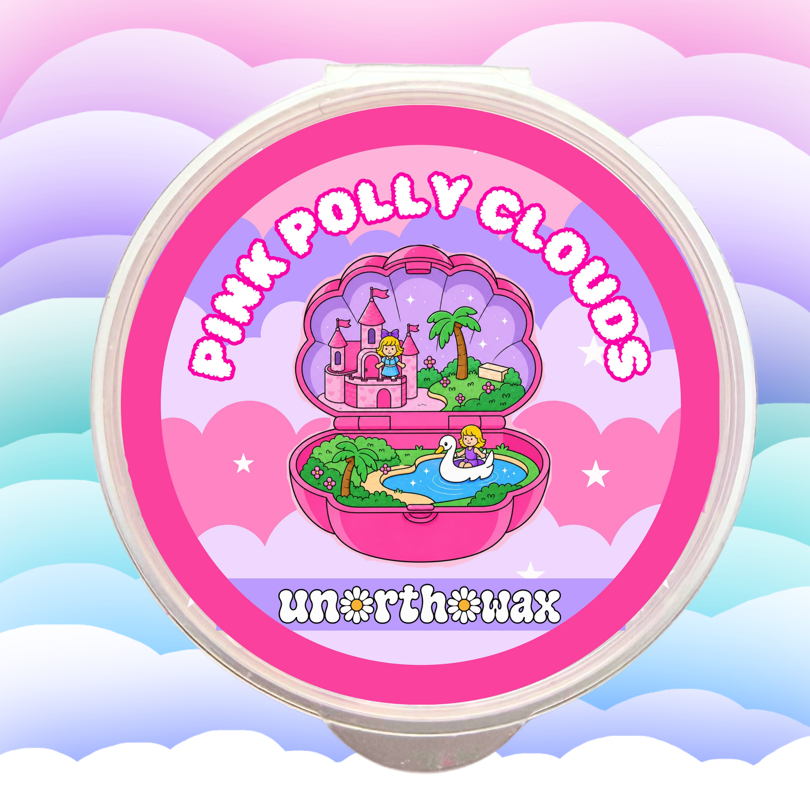 Pink Polly Clouds (Pink Clouds) 1oz (20g) Shot Pot Wax Melt