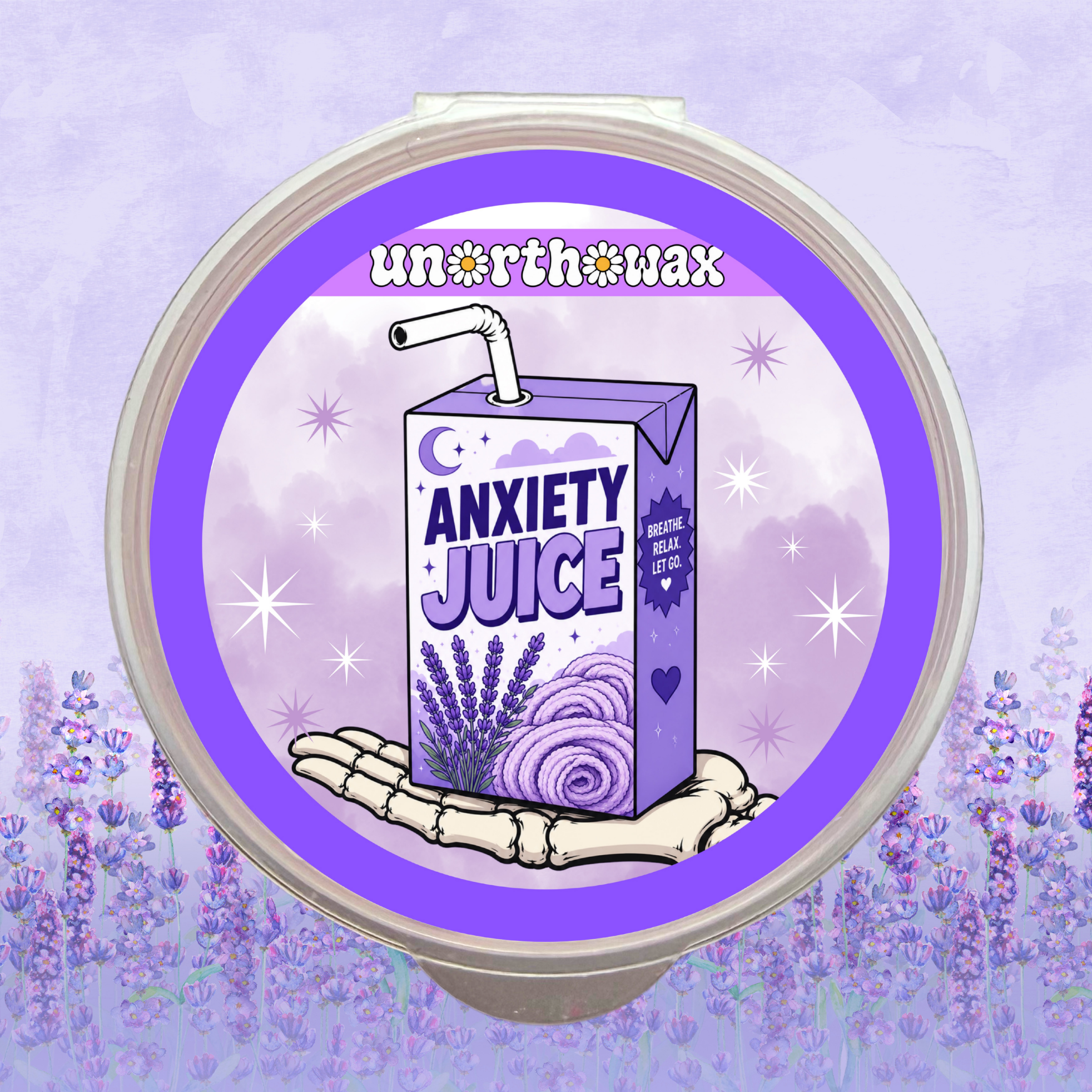 Anxiety Juice (Lavender Cashmere) 1oz (20g) Shot Pot Wax Melt