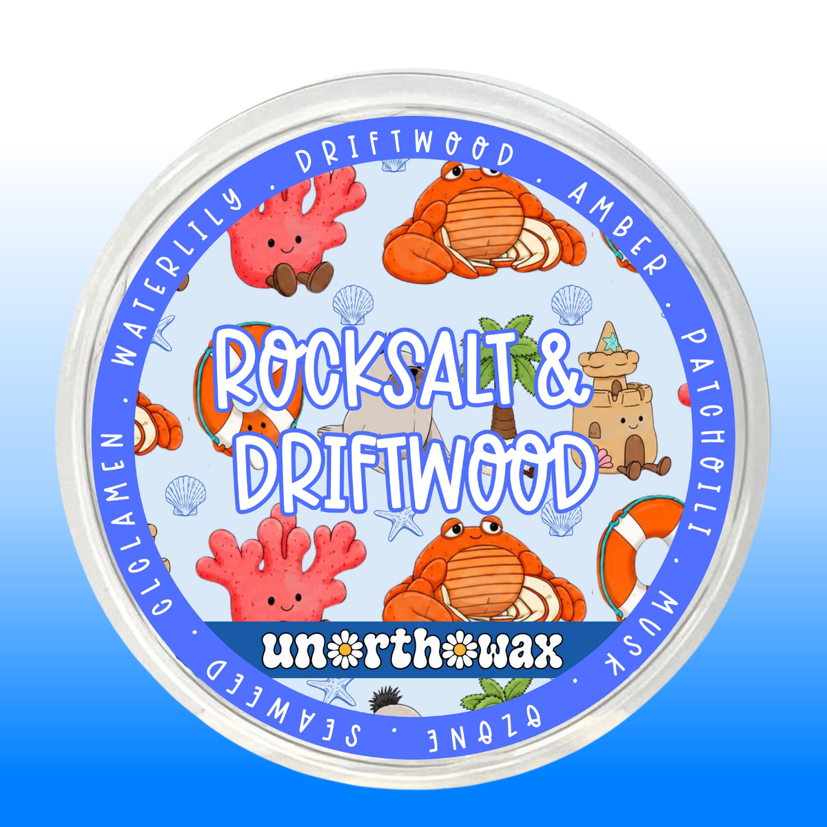 Rocksalt & Driftwood 50g Segment Pot Wax Melt
