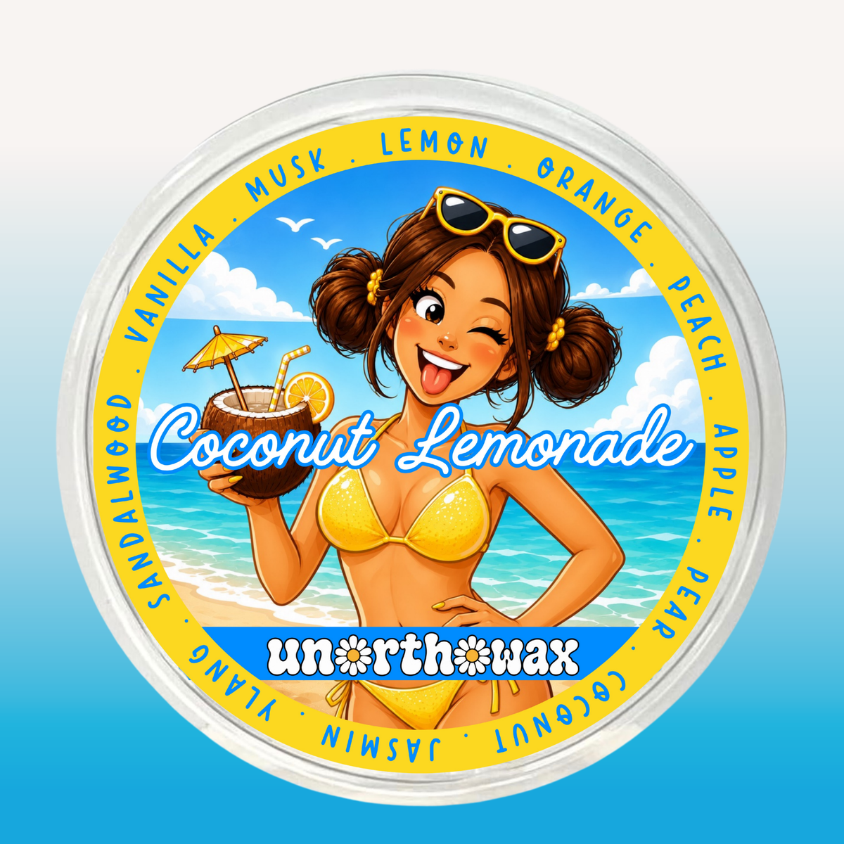 Coconut Lemonade 50g Segment Pot Wax Melt
