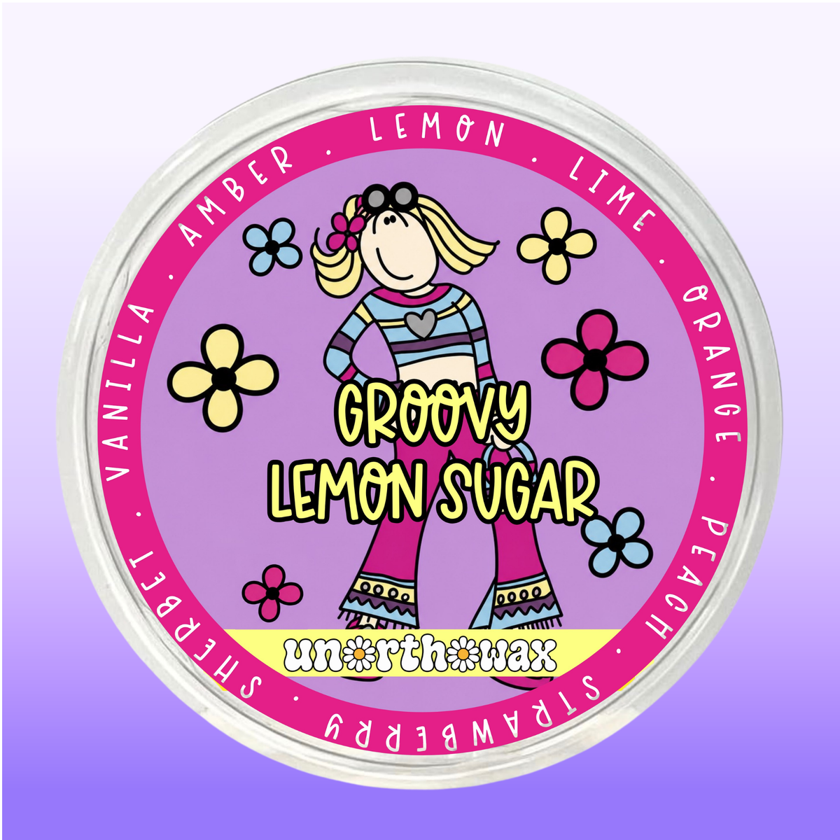 Groovy Lemon Sugar 50g Segment Pot Wax Melt