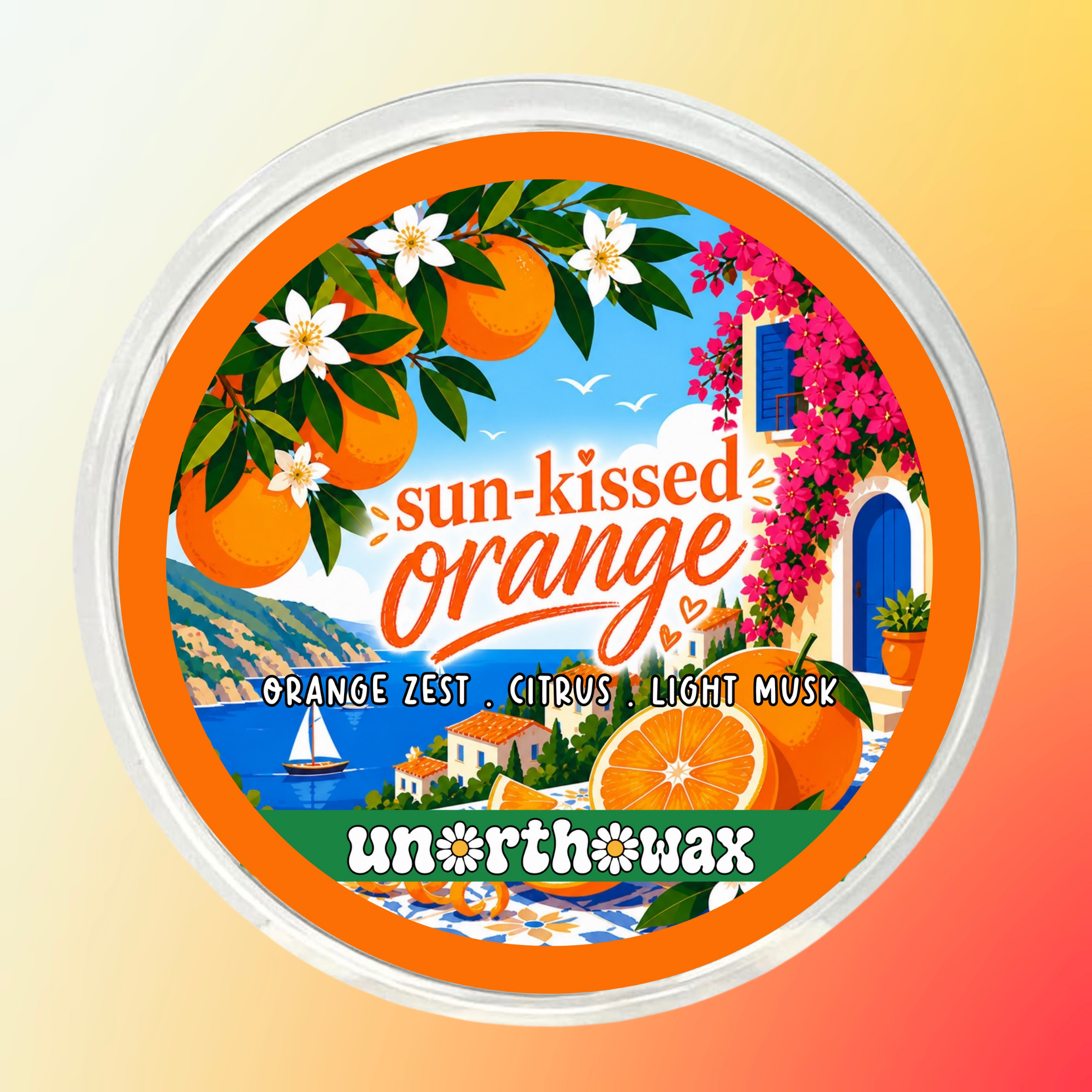 Sun-Kissed Orange 50g Segment Pot Wax Melt