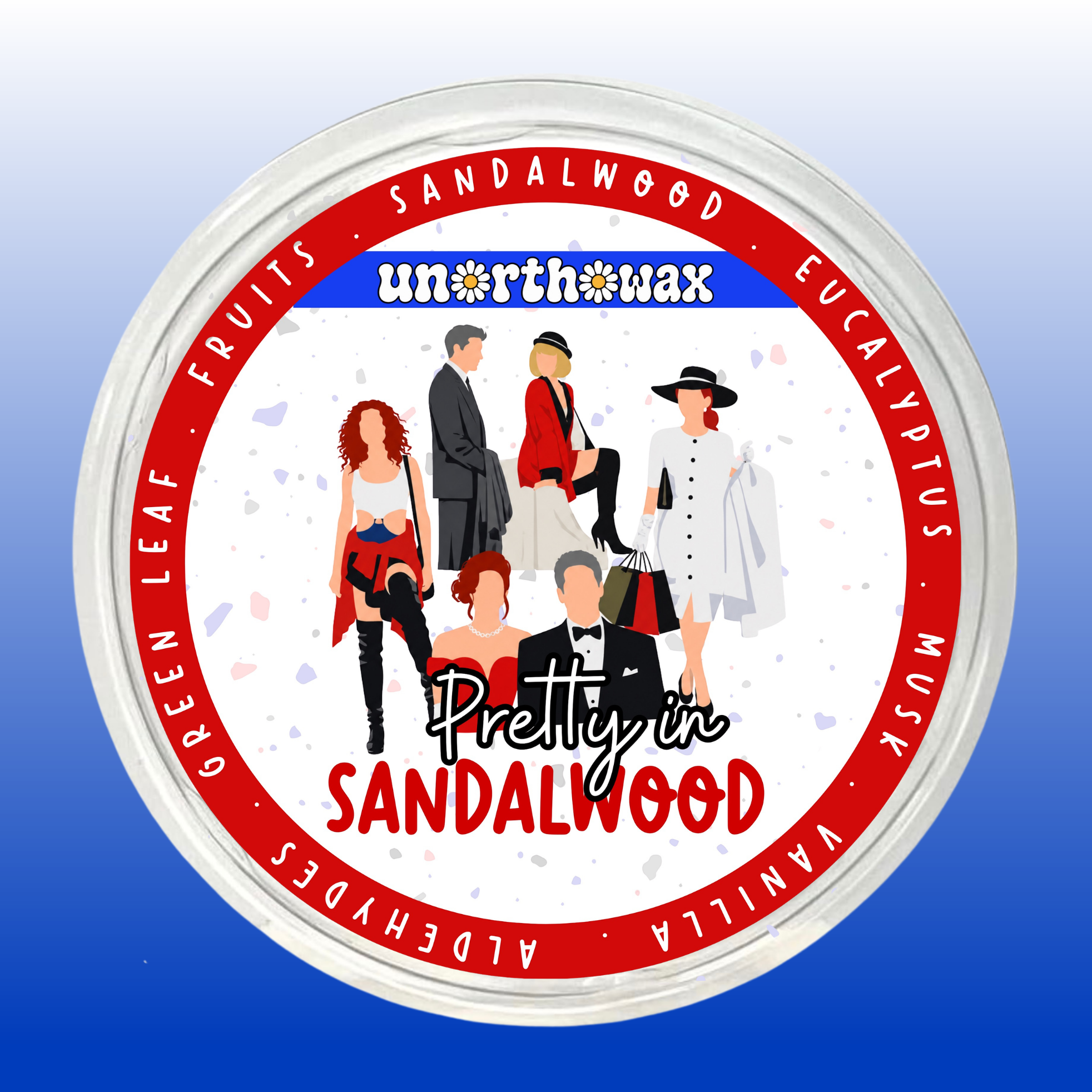 Pretty in Sandalwood (Eucalyptus & Sandalwood) 50g Segment Pot Wax Melt