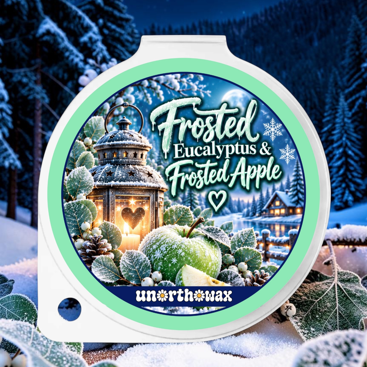 Frosted Eucalyptus & Frosted Apple 50g Segment Pot Wax Melt