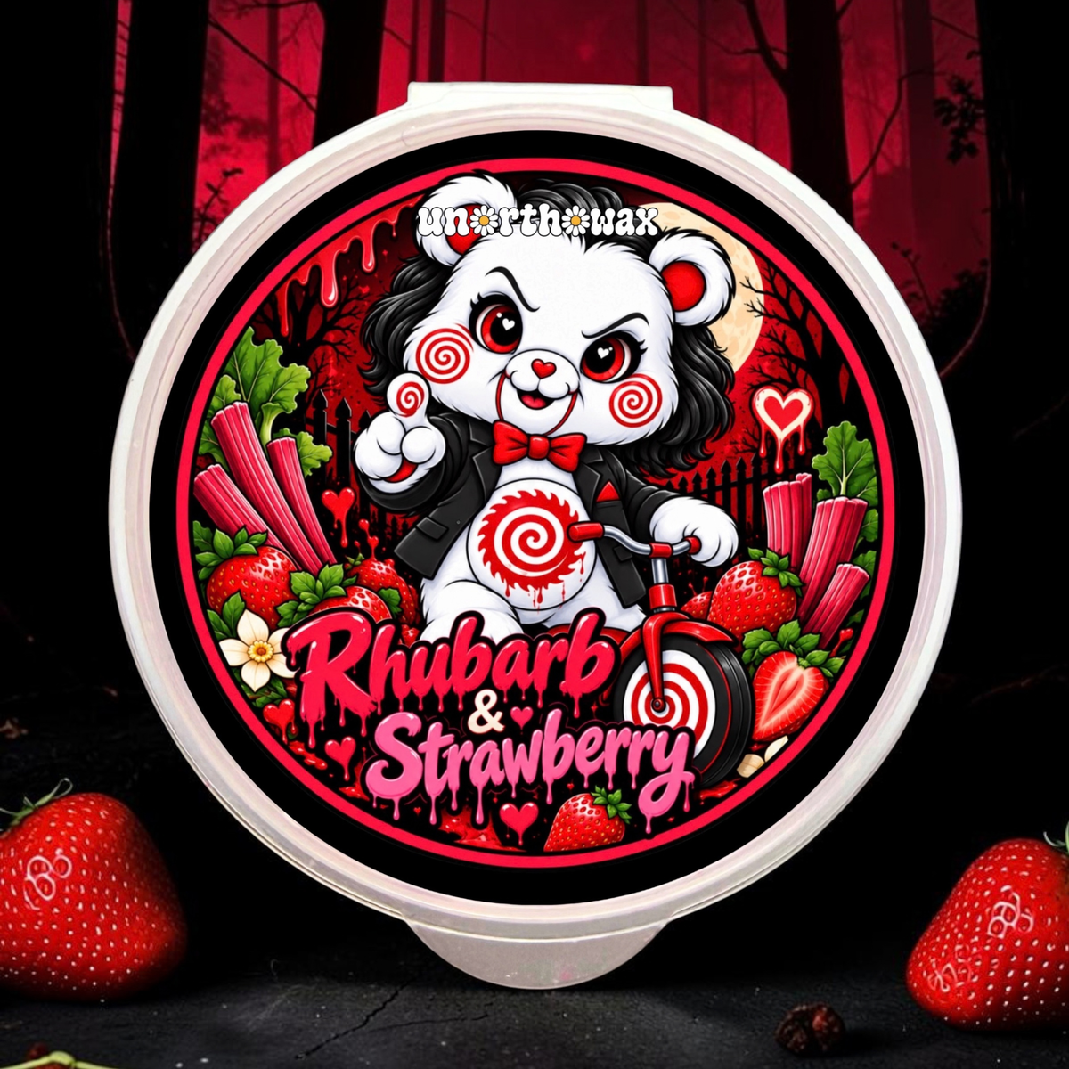 Rhubarb & Strawberry 1oz (20g) Shot Pot Wax Melt