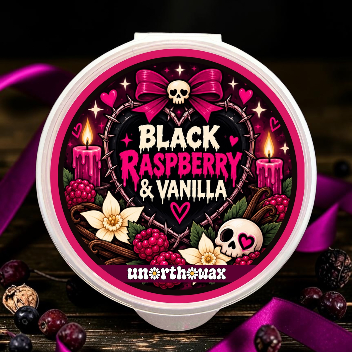 Black Raspberry & Vanilla 1oz (20g) Shot Pot Wax Melt